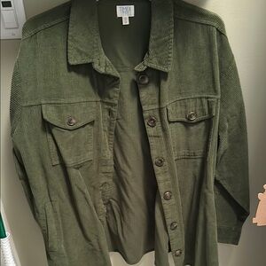 Corduroy Green Jacket